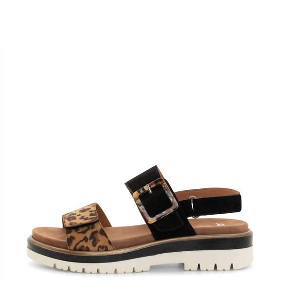 ARA Other - NEW ARA kid's marbella adjustable sandal in leo print/black suede